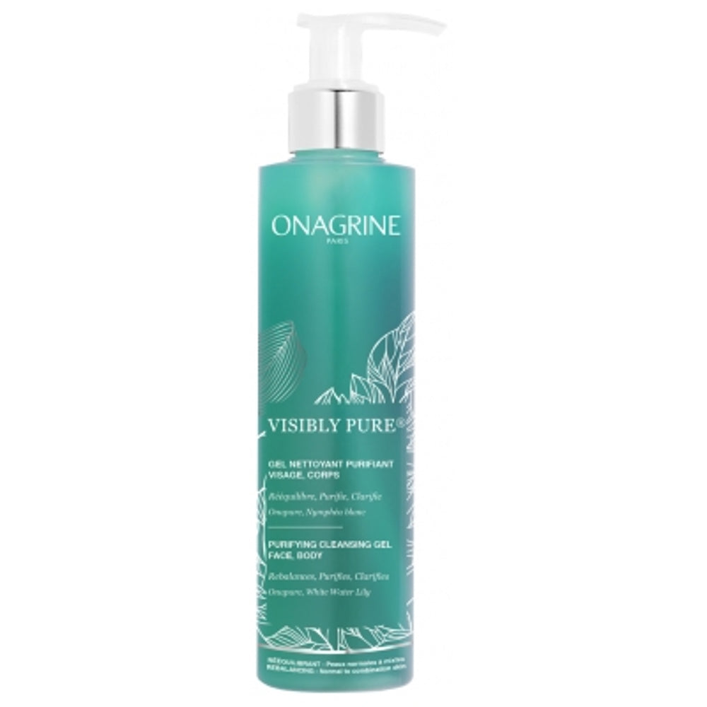 Onagrine Visibly Pure Purifying Cleansing Gel 200ml facial cleanser