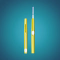 MEDIBLANC Retractable Interdental Brush 0.5mm interdental brush closed and open